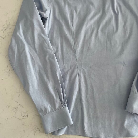 Brooks Brothers Milano Lg Slv Supima Cotton Dress Shirt Blue Sz 15.5 - 36 NWOT - Picture 9 of 15